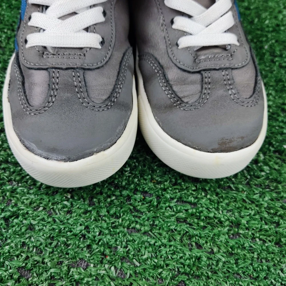OshKosh Sneakers Kids 8M Gray Blue ROB-B Low Top Hook Loop Casual OS25S06H